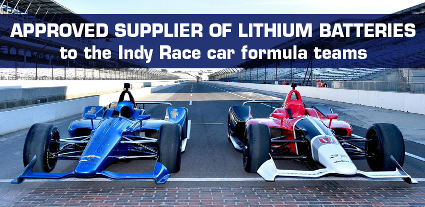 EarthX Lithium Battery Supplier for Indy Race Cars