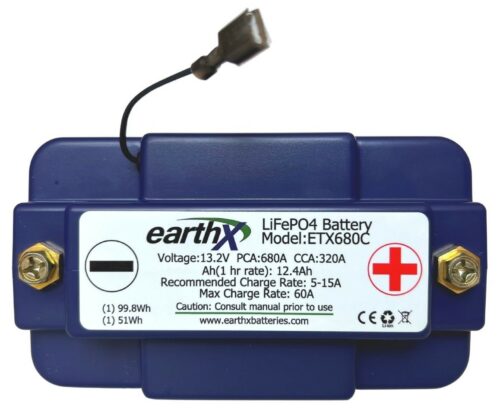 ETX680C EarthX Lithium Battery