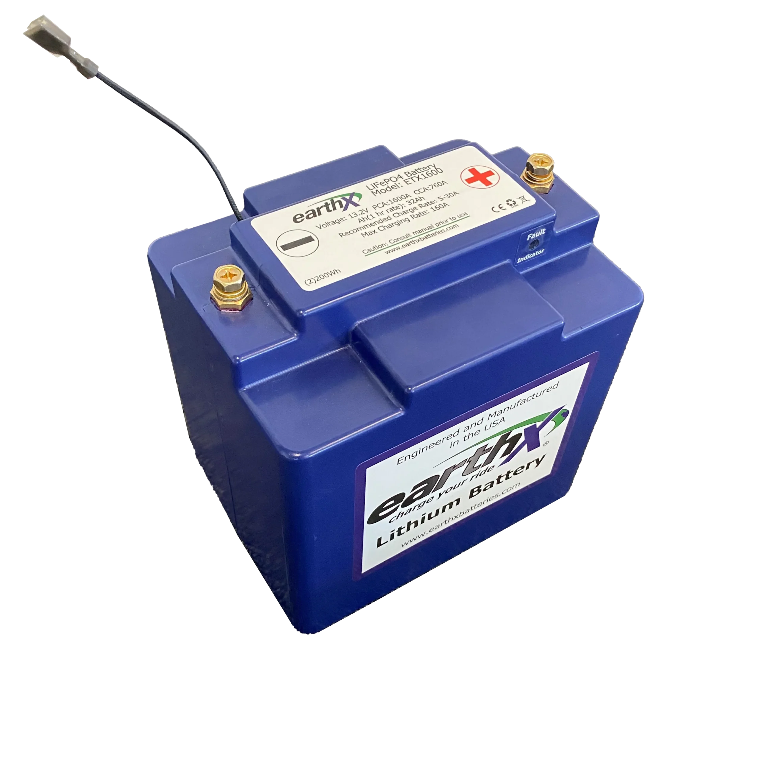 ETX1600, 12V LiFePo4 battery with 1600PCA