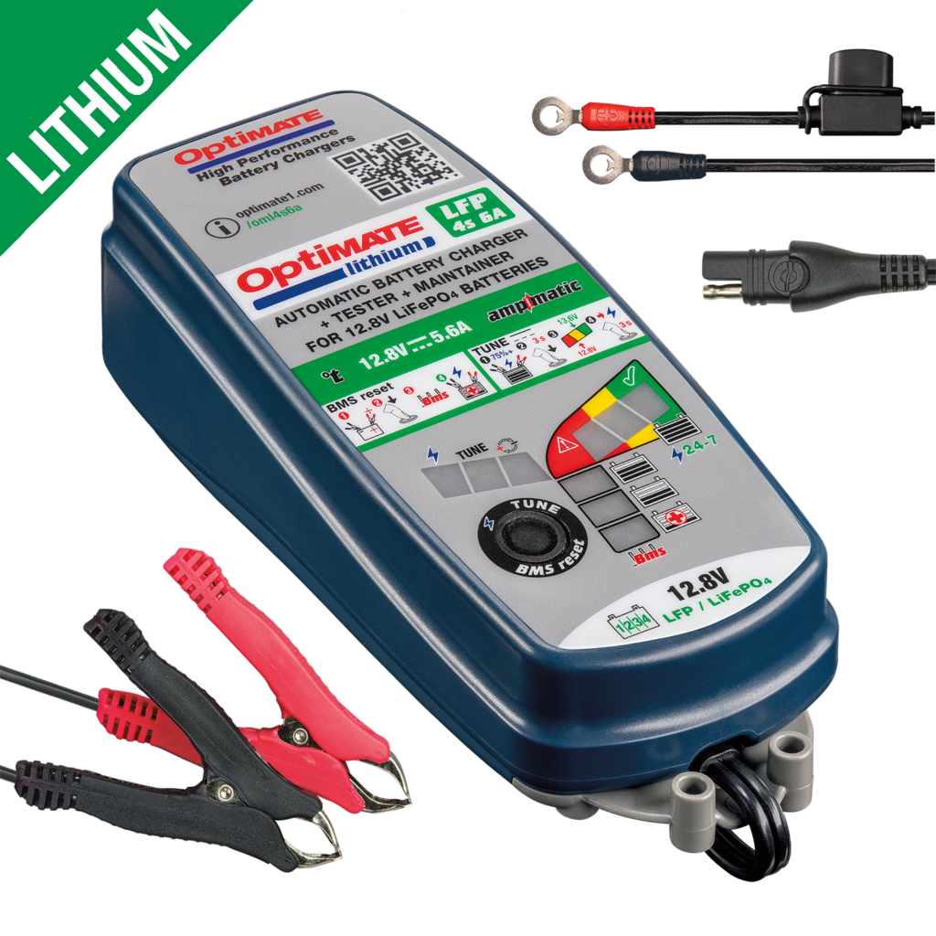 Optimate TM-391 6amp Lithium Battery Charger | EarthX