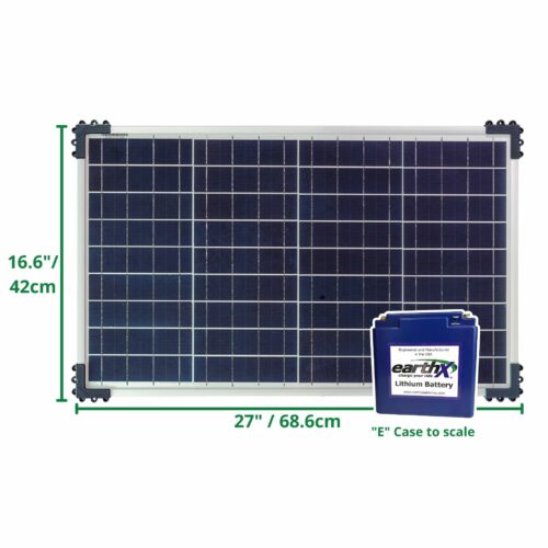 Dimensions of the Optimate TM-522-D4 40W (3amp) Solar Battery Charger/Maintainer
