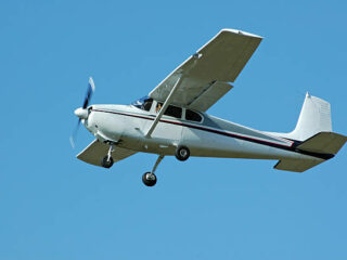 Private four passenger airplane. Cessna 182.