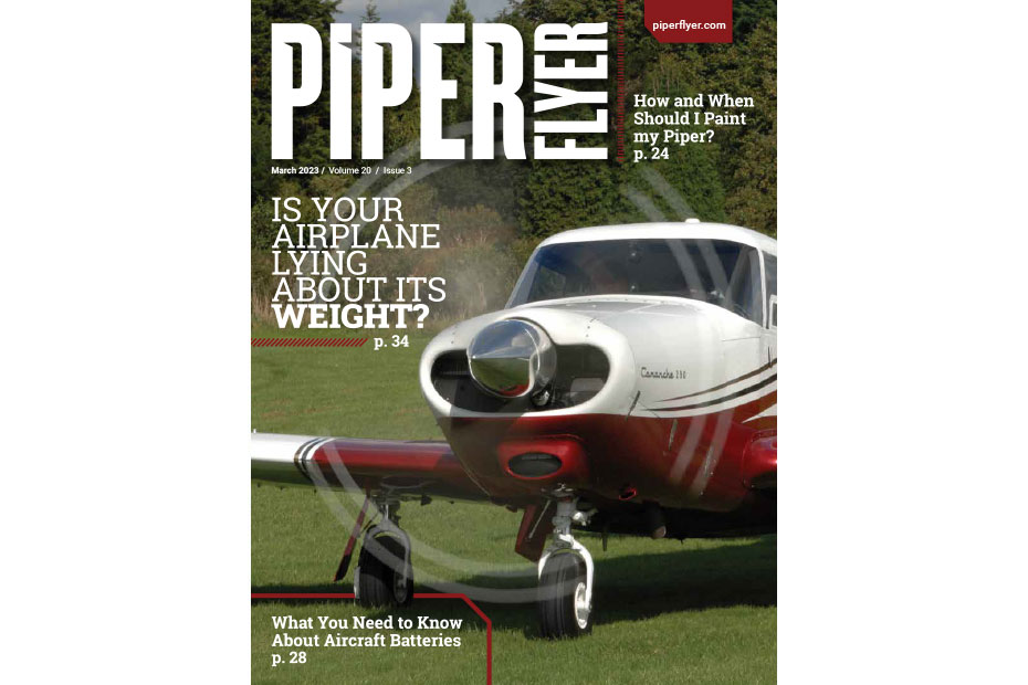 Cover of the Piper Flyer Magazine