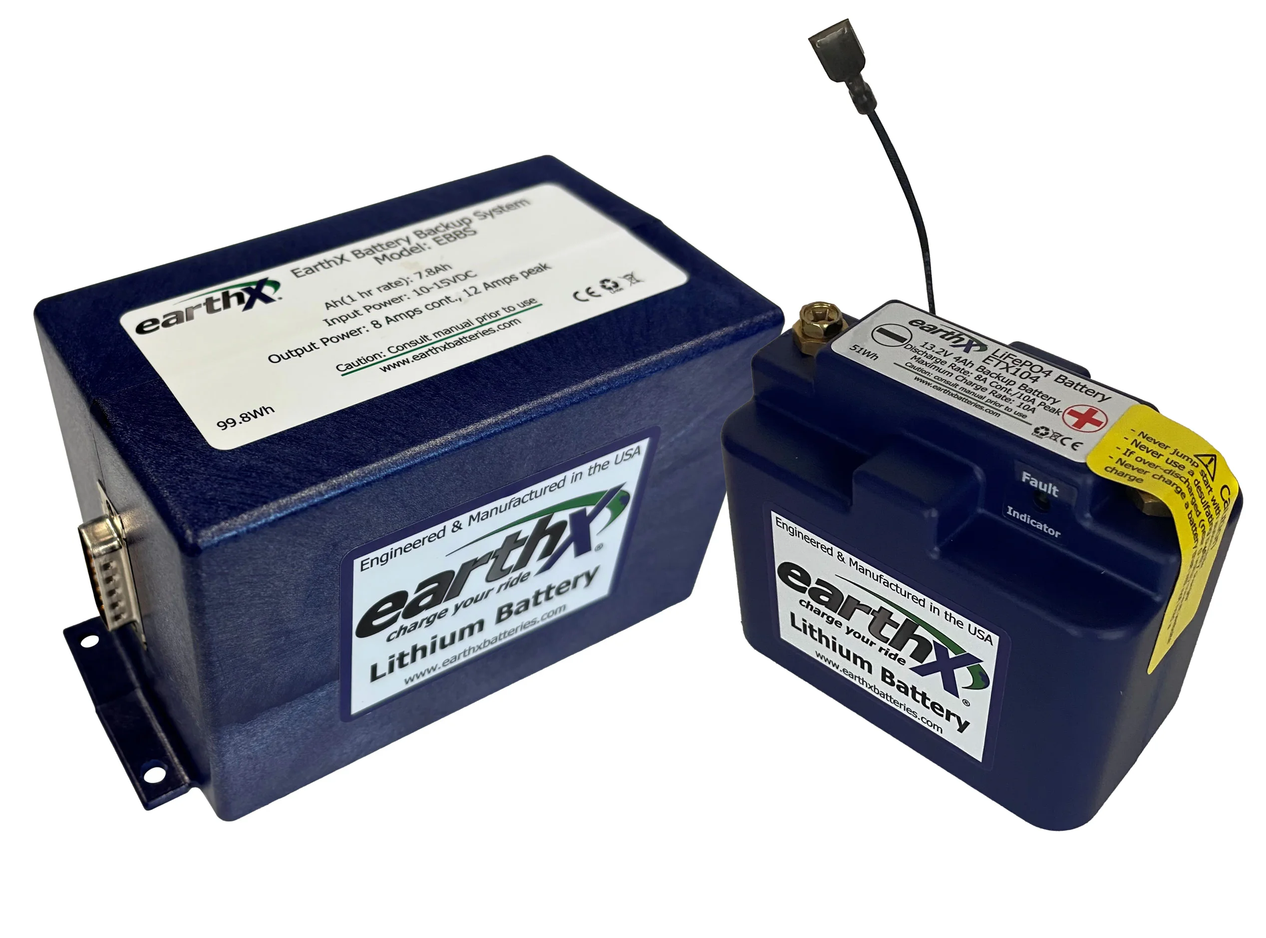 EarthX Lithium Backup Batteries