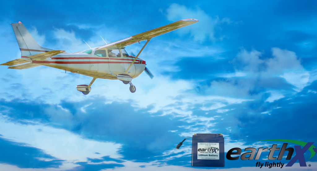 EarthX Batteries FAA STC Approval for 150+ Aircraft Models
